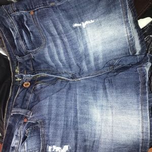 Women’s blue jean shorts